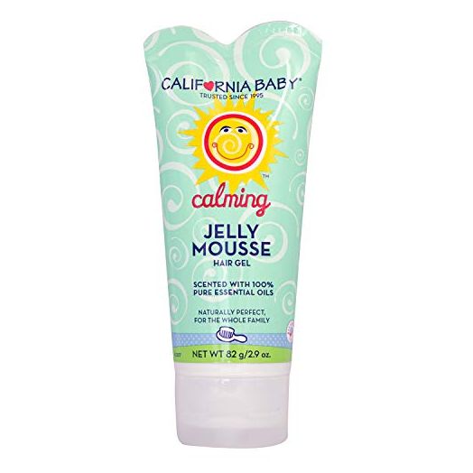 California Baby Calming Jelly Mousse Hair Gel - Styling Hair Gel for Infants and Toddlers, Calming French Lavender Pure Essential Oils and Clary Sage, Medium Hold, 2.9oz
