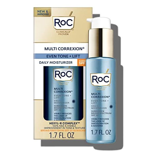 RoC Multi Correxion 5 in 1 Anti-Aging Daily Face Moisturizer with Broad Spectrum SPF 30 & Shea Butter, Skin Care Treatment for Women & Men, 1.7 Ounces (Packaging May Vary)