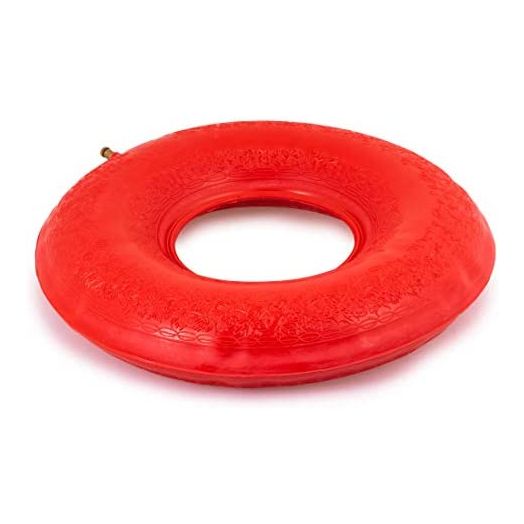 Carex Inflatable Donut Cushion - For Tailbone Pain, Hemorrhoids, Sciatica - Relief Cushion For Office Chair, Car, Seats, Travel, Wheelchair