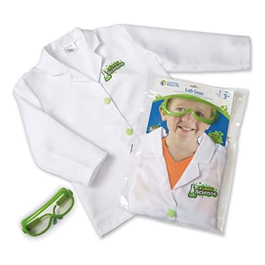 Learning Resources Lab Gear - 2 Pieces, Ages 3+ Toddler Learning Games, Pretend Play Scientist Costume, Lab Gear for Kids, Science for Kids, STEM Games