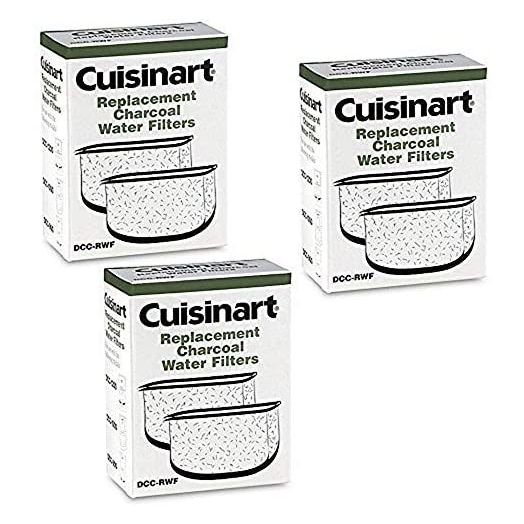 Cuisinart DCC-RWF *Triple Pack* Charcoal Water Filters in Cuisinart DCC-RWF Retail Box