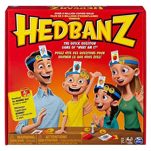 Spin Master Games Hedbanz, Quick Question Picture Guessing Family Game for Game Night Headbands Board Game