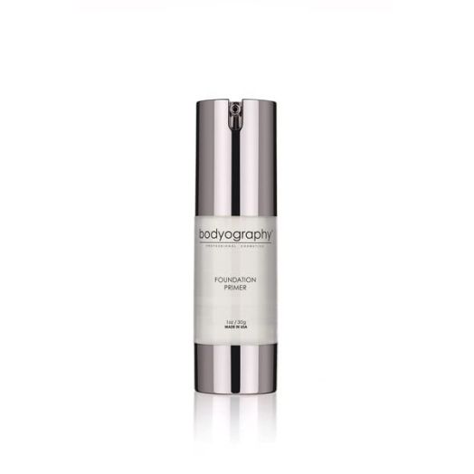 BODYOGRAPHY - Foundation Primer (Clear): Flawless Anti-Aging Salon Makeup Primer w/Vitamin E, A, Jojoba, Grapeseed Oil | Control Shine | Gluten-Free, Cruelty-Free, 1 oz.