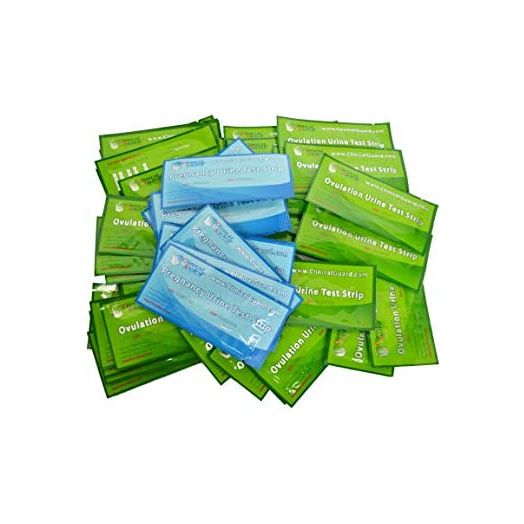 ClinicalGuard 40 Ovulation Test Strips & 10 Pregnancy Test Strips Combo
