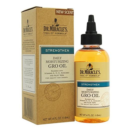 Dr. Miracle's Feel It Formula, Strengthen Daily Moisturizing Gro Oil, 4 Ounce