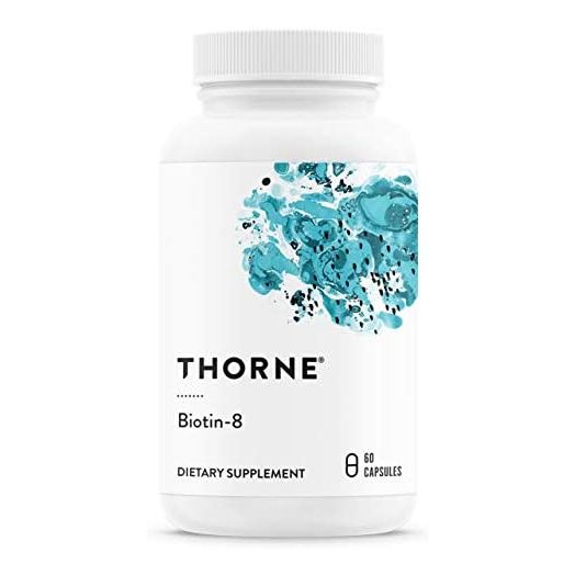 Thorne Research - Biotin 8 - Vitamin B7 (Biotin) for Healthy Hair, Nails, and Skin - 60 Capsules