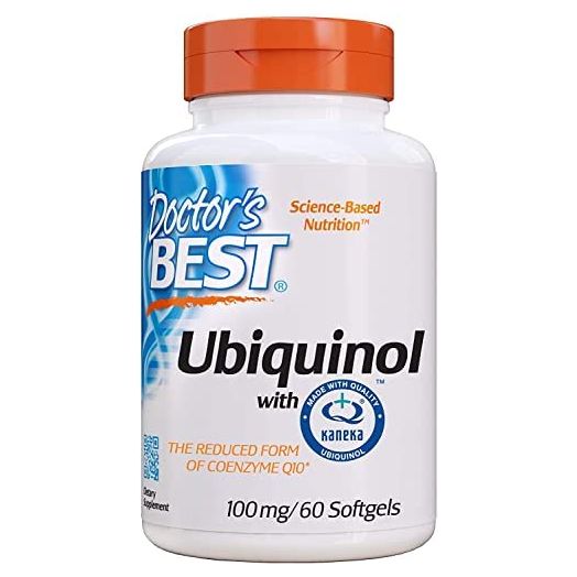 Doctor's Best Ubiquinol with Kaneka QH, Non-GMO, Gluten Free, Soy Free, Heart Health, 100 mg, 60 Softgels