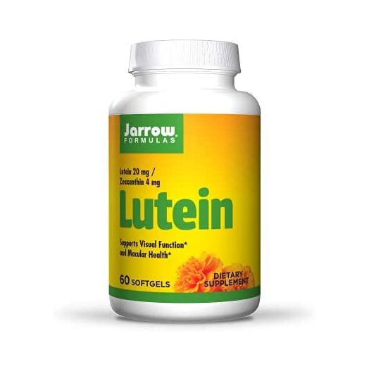 Jarrow Formulas Lutein 20 mg - 60 Softgels - Clinically Documented Eye Health & Support - with Zeaxanthin - 60 Servings