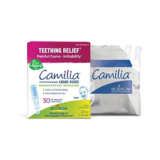 Boiron Camilia, Doses, Homeopathic Medicine for Teething Relief Natural - 30 Count