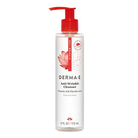 DERMA E Anti-Wrinkle Cleanser w/Glycolic Acid, 6 oz
