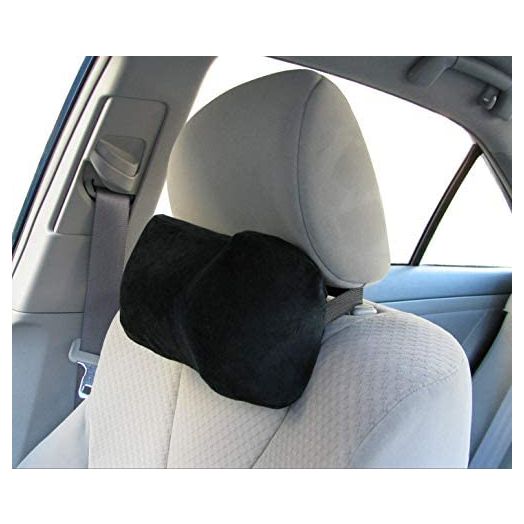 TravelMate Car Neck Pillow (Soft Version)- Neck Pillow; Car Pillow; Memory Foam Neck Pillow; Neck Rest Pillow; Car Neck Pillow (Color: Black)