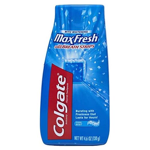 Colgate Max Fresh Liquid Toothpaste with Mini Breath Strips, Cool Mint, 4.6 oz