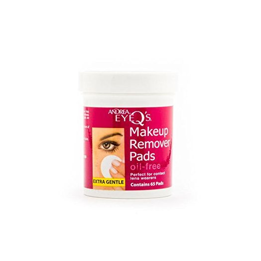 Andrea Eye Q's Oil-free Eye Makeup Remover Pads, 65-Count (Pack of 3)