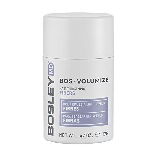 BosleyMD BosVolumize Hair Thickening Fibers, Hair Building Formula with Natural Keratin for Thinning Hair or Bald Spots, Hair Loss Concealer Men and Women, 4 Colors