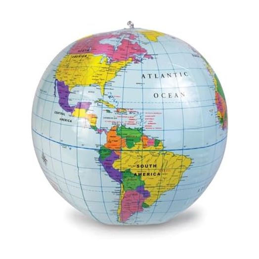Learning Resources Inflatable 12 inch Globe - Ages 6+ Earth Globe, Geography for Kids
