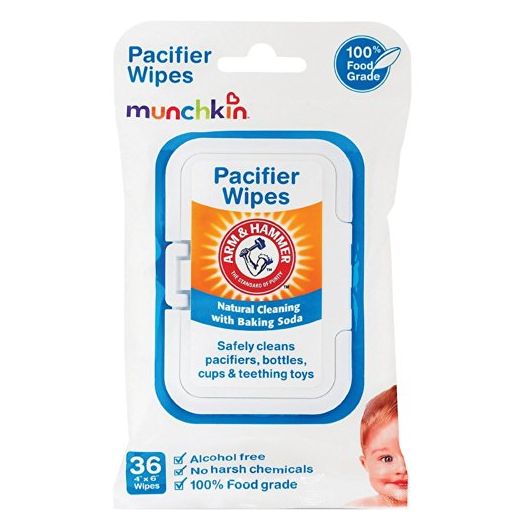 Munchkin 72 Pack Arm and Hammer Pacifier Wipes, White