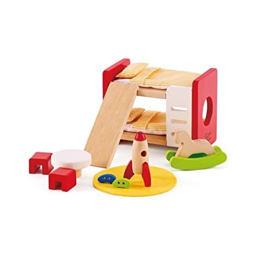 Hape Wooden Doll House Furniture Children's Room with Accessories