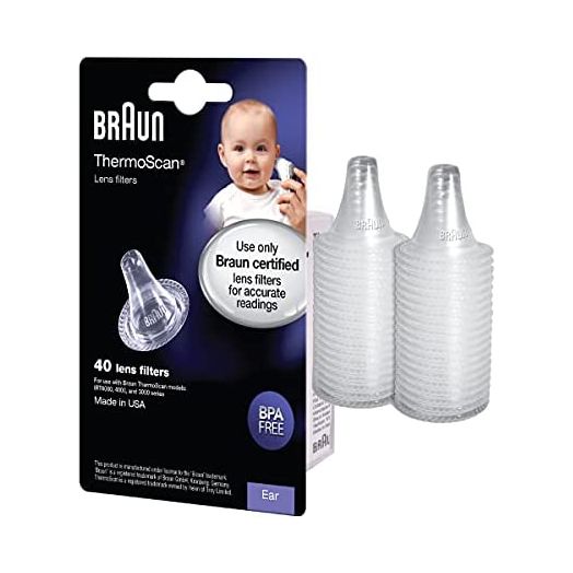Braun ThermoScan Lens Filters for Ear Thermometer, Disposable Covers LF40US01 (40 Count)