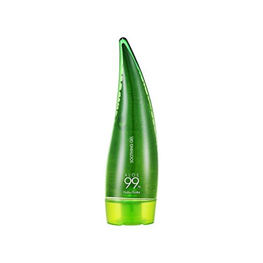 Holika Holika Aloe 99% Soothing Gel, 8.5 Ounce, 250ml - No Sticky 99% Aloe Vera Sunburn Relief - Moisturizing, Fast Absorbing for Face, Skin, Body&Hair