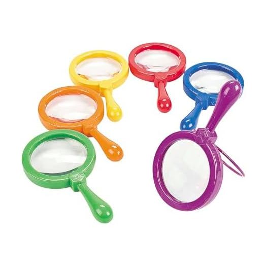 Learning Resources Jumbo Magnifiers - 6 Pieces, Ages 3+ Toddler Learning Toys, Exploration Toys for Kids, Magnifiers for Kids,Back to School Supplies, Teacher Supplies