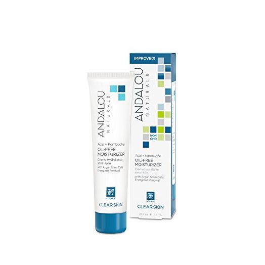 Andalou Naturals Acai + Kombucha Oil-Free Moisturizer, White Tea, 2.1 Fl Oz