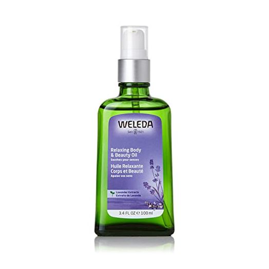 Weleda Relaxing Lavender Body & Beauty Oil, 3.4 Fluid Ounce, Clear