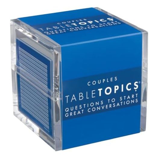 TableTopics Couples Question Game - 135 Fun Question Cards to Start Memorable, Fun Conversations, Great for Date Night, Anniversaries, Fun Filled Questions with Variety of Topics