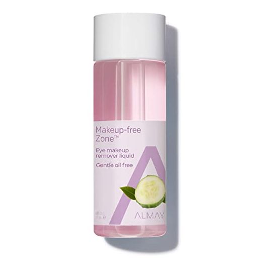 Eye Makeup Remover Liquid with Aloe by Almay ,Oil Free, Hypoallergenic, Fragrance Free, Dermatologist & Ophthalmologist Tested, 4 Fl Oz,