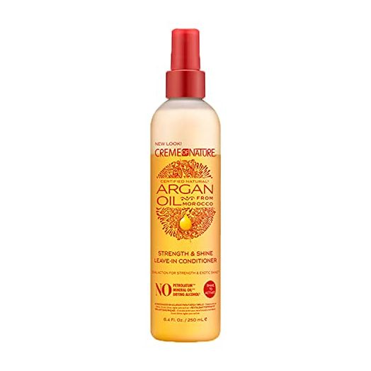 Argan Oil Leave In Conditioner by Creme of Nature, Detangling and Conditioning Formula for Normal Hair 8.45 Fl Oz