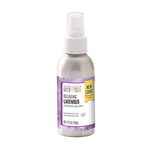Aura Cacia Relaxing Lavender Aromatherapy Mist 4 fl oz | GC/MS Tested for Purity