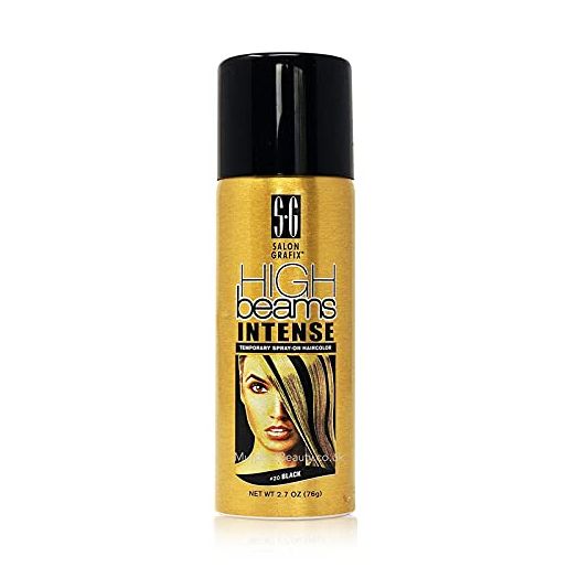 High Ridge Beams Intense Temporary Spray On Hair Color - #20 Black Aerosol 2.7 oz.