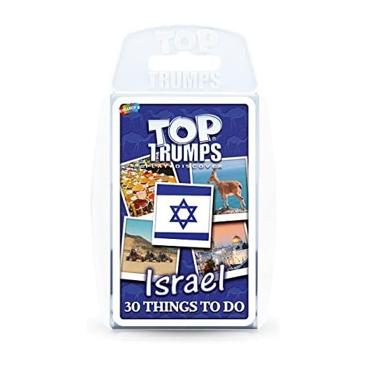Top Trumps Card Game Israel - Family Games for Kids and Adults - Learning Games - Kids Card Games for 2 Players and More - Kid War Games - Card Wars - for 6 Plus Kids
