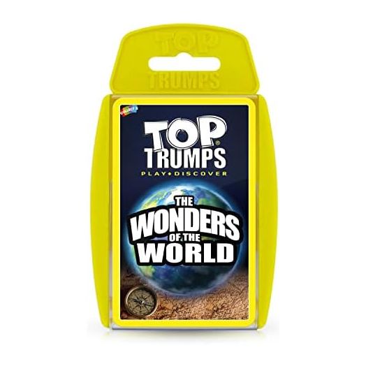 Top Trumps Card Game Wonders of The World - Family Games for Kids and Adults - Learning Games - Kids Card Games for 2 Players and More - Kid War Games - Card Wars - for 6 Plus Kids