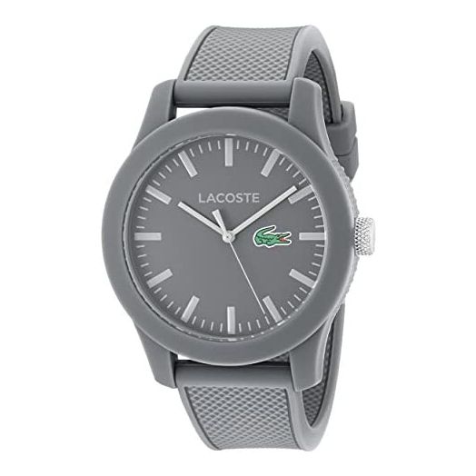 Lacoste Men's 2010767 L12.12 Grey Watch with Silicone Strap