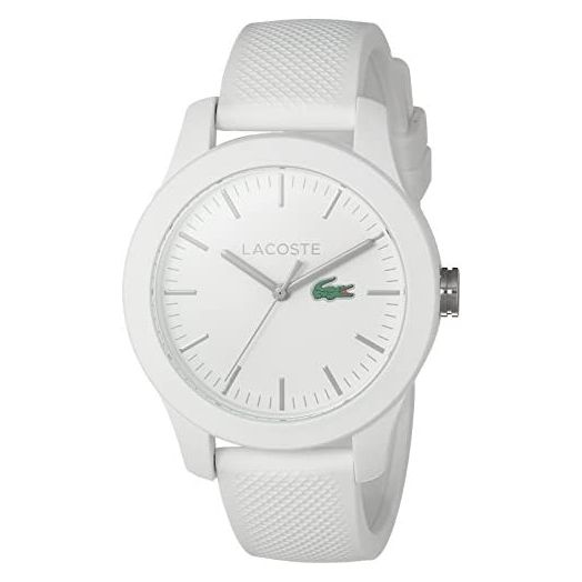 Lacoste Women's 'Ladies 12.12' Quartz Resin and Silicone Watch, Color:White (Model: 2000954)