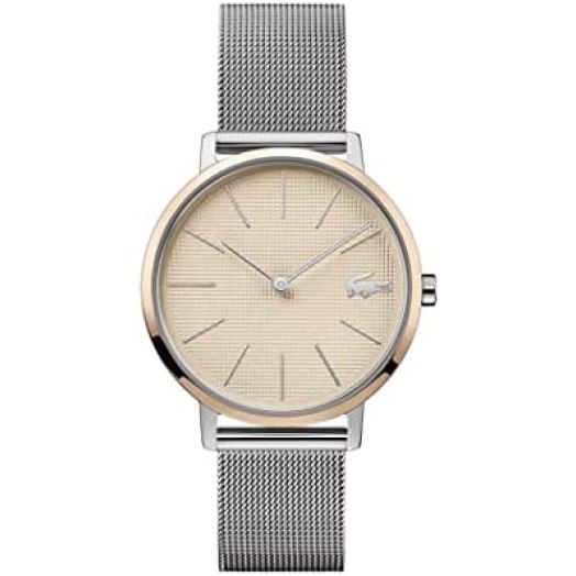 Lacoste Quartz Watch with Stainless Steel Strap, Two Tone, 16 (Model: 2001072)