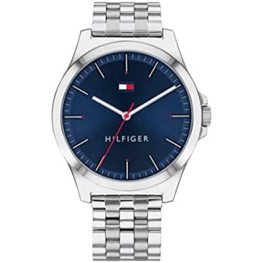 Tommy Hilfiger Men's Quartz Stainless Steel and Bracelet Casual Watch, Color: Silver (Model: 1791713)