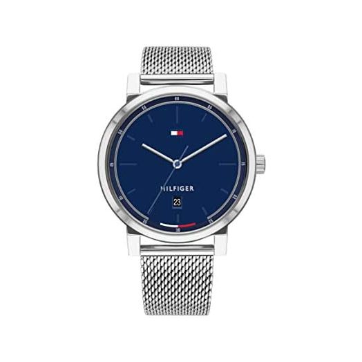 Tommy Hilfiger Men's Quartz Stainless Steel and Bracelet Casual Watch, Color: Silver (Model: 1791732)