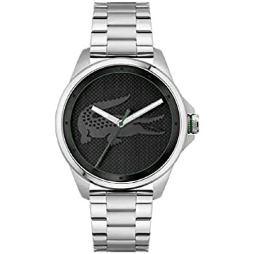 Lacoste Le Croc Men's Quartz Stainless Steel and Link Bracelet Watch, Color: Silver (Model: 2011131)