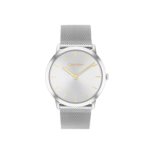 Calvin Klein Exceptional - Women's and Men's 2H Quartz Watch Stainless Steel with Mesh Bracelet - Water Resistant 3 ATM/30 Meters - Trendy CK Watches for Him and Her - 37 mm