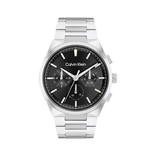 Calvin Klein Distinguish - Men's Multifunction Watch Stainless Steel - Water Resistant 3 ATM/30 Meters - Elevate Your Style with an Architecturally Inspired Men's Timepiece - 44 mm
