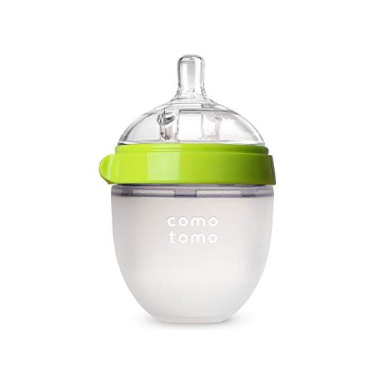 Comotomo Baby Bottle, Green, 5 oz