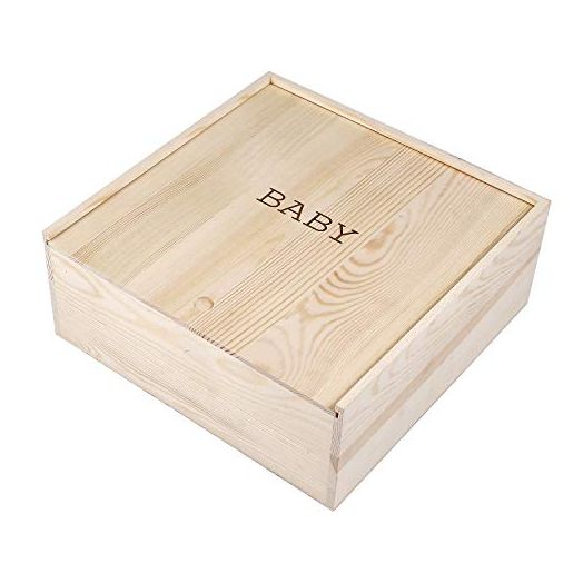 Stephan Baby Natural Pine Keepsake Box, Baby