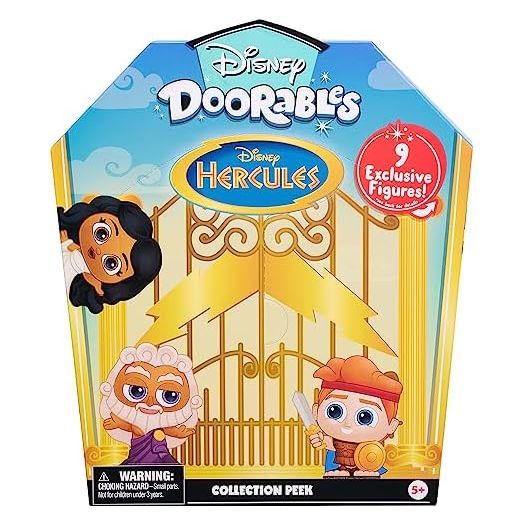 Disney Doorables Hercules Collector Pack, Collectible Blind Bag Figures, Officially Licensed Kids Toys for Ages 5 Up, Amazon Exclusive