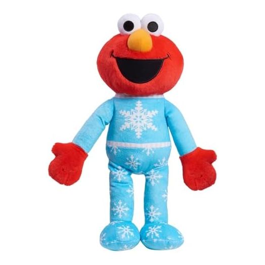Sesame Street Holiday 15-inch Large Plush Elmo Stuffed Animal, Red, Super Soft Plush, Kids Toys for Ages 18 Month by Just Play