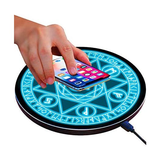 Wireless Charger Qi 10W Wireless Charging Pad, 7.5W Compatible with iPhone 11/11 Pro/11 Pro Max/Xs Max/XR/XS/X/8/8 Plus, 10W Fast Charging Samsung Galaxy S10/S10+/S9/S8/Note 10/10+/9/8 (No AC Adapter)