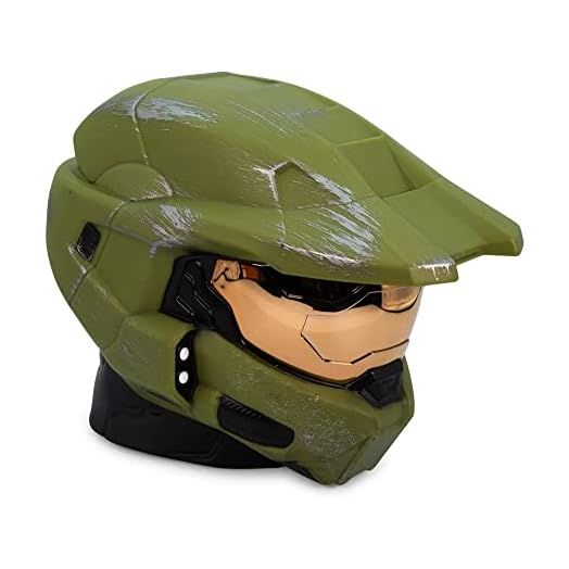 Ukonic HALO Master Chief Helmet Figural Mood Light | Nightstand Table Lamp with LED Light for Bedroom, Desk, Living Room | Home Decor Kids Room Essentials | Gifts And Collectibles | 6 Inches Tall
