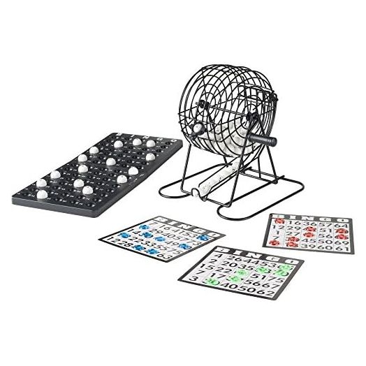 Hey! Play! Complete Bingo Set – Deluxe Classic Carnival and Casino Game for Kids and Adults with Tumbler Cage, Master Board, Sheets, and Markers