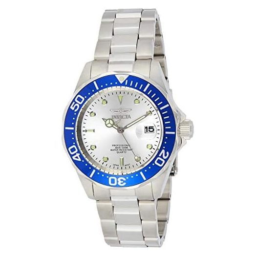 Invicta Men's 14123 Pro Diver Silver Dial Stainless Steel Watch