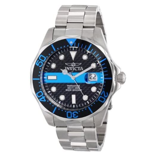 Invicta Men's 14702 Pro Diver Analog Display Swiss Quartz Silver Watch